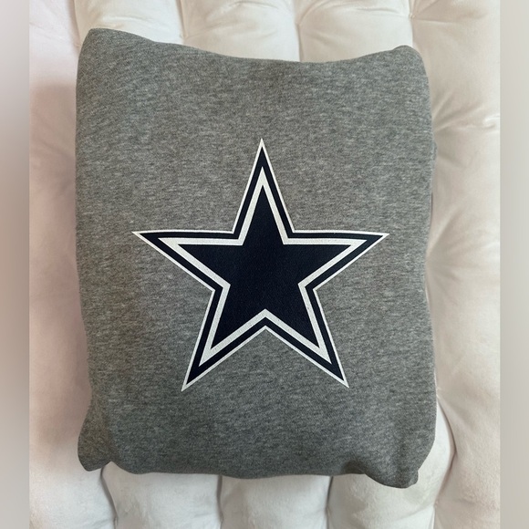 Unisex Nike Gray/Blue Dallas Cowboys Hoodie, Medium - Picture 7 of 8